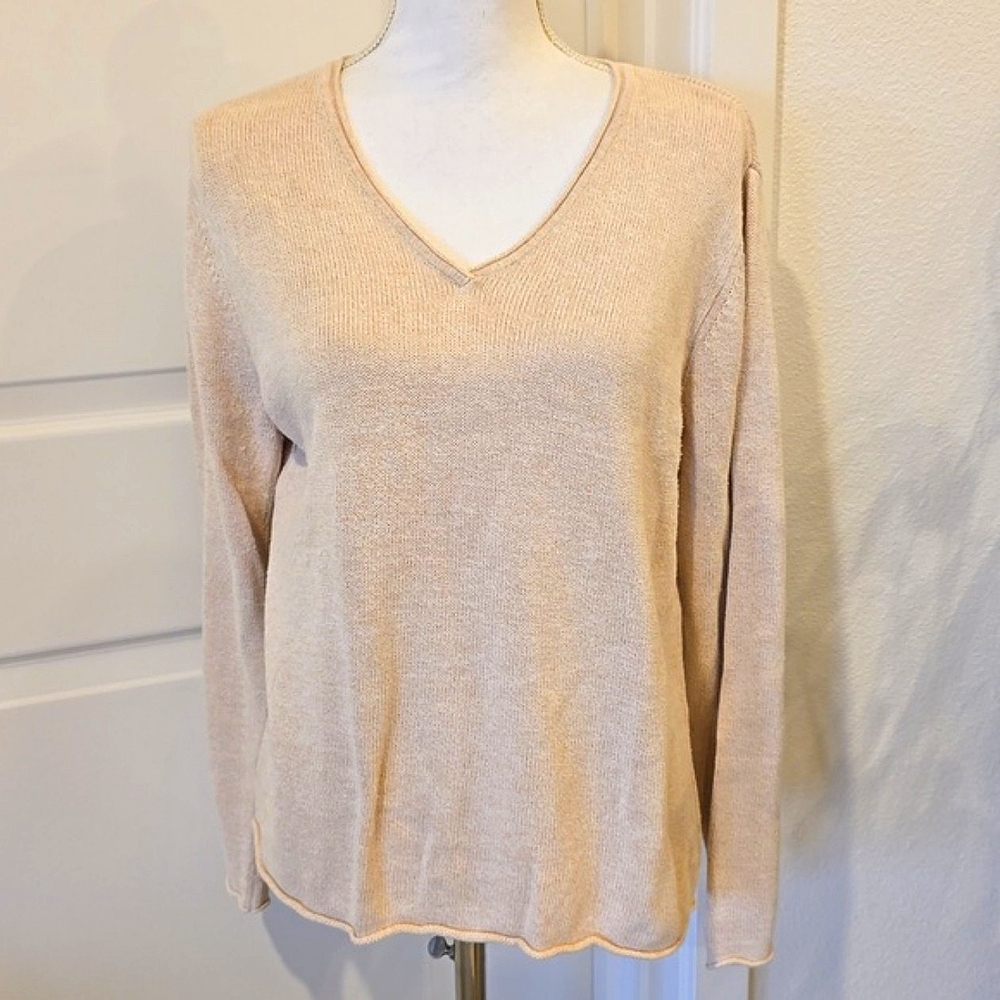 L.L.Bean women's knit sweater top Sz S M-Reg
